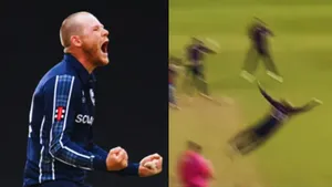 Michael Leask took such a stunning catch even the camera could not capture it